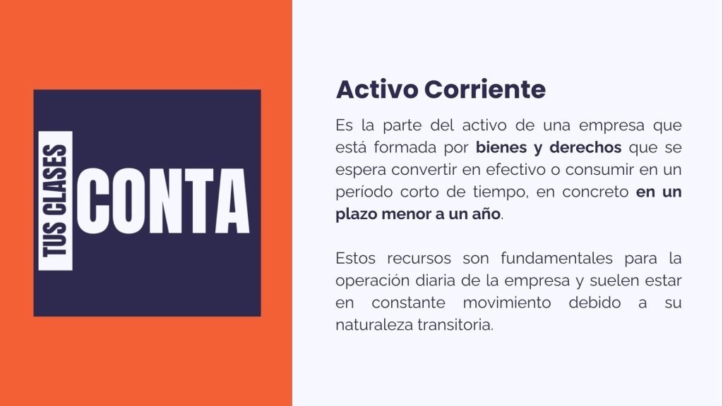qué es activo corriente