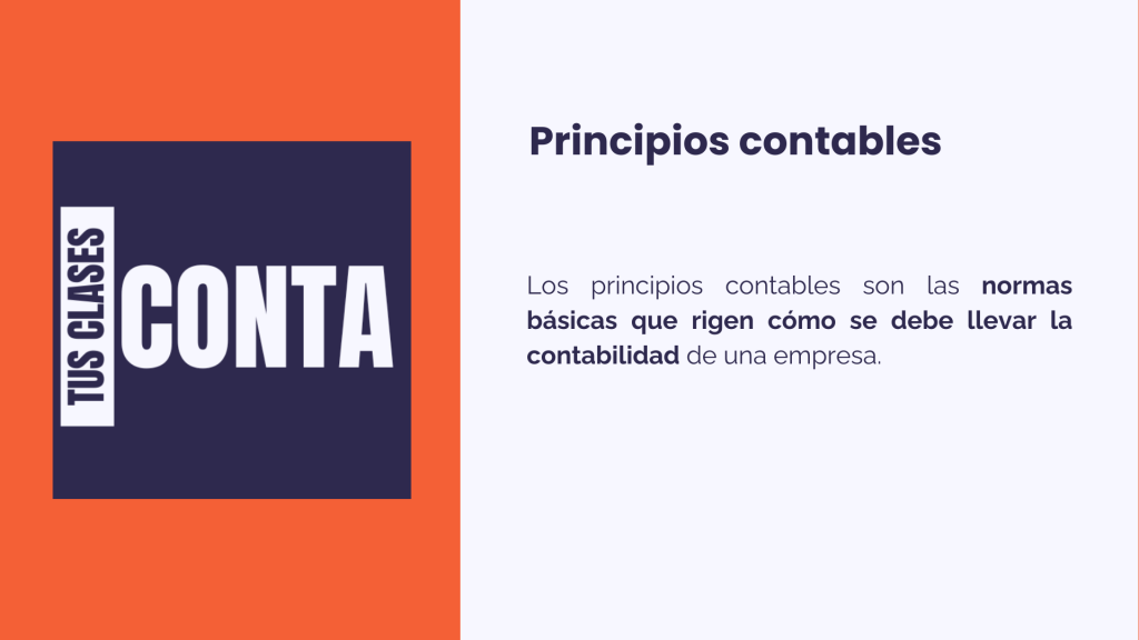 qué son los principios contables