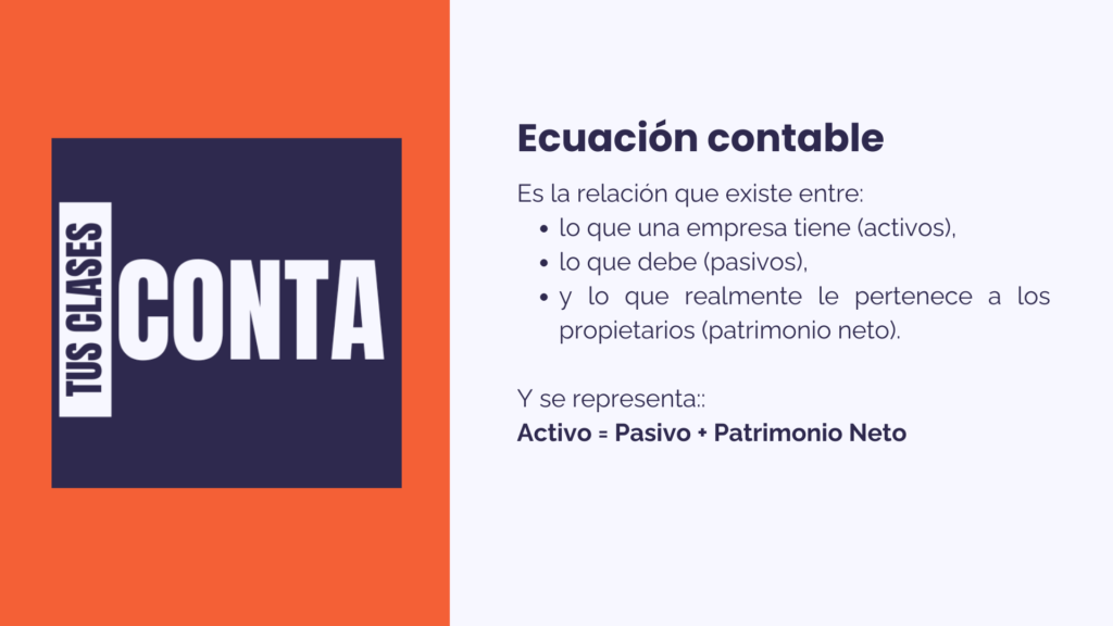 Qué es la ecuación contable